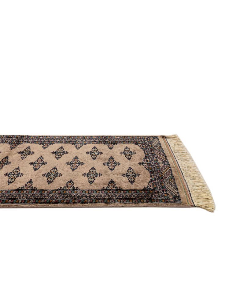 Detail image of  2' 1 x 6' 4  Hand Knotted Bokhara Oriental Wool Runner Rug