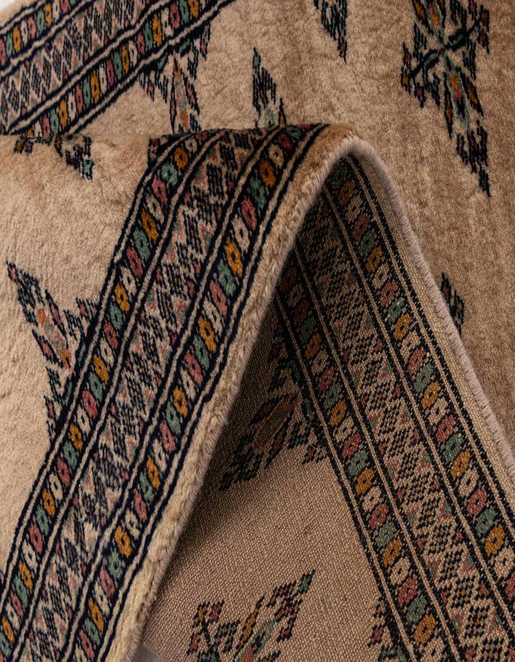 Detail image of  2' 1 x 6' 4  Hand Knotted Bokhara Oriental Wool Runner Rug