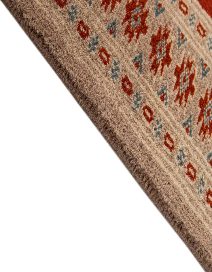 Detail image of  2' x 6'  Hand Knotted Bokhara Oriental Wool Runner Rug
