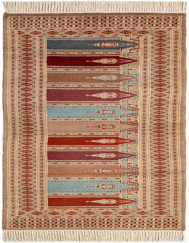 Primary image  2' x 6'  Hand Knotted Bokhara Oriental Wool Runner Rug