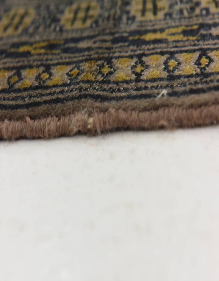 Detail image of  3' 3 x 11'  Hand Knotted Bokhara Oriental Wool Runner Rug