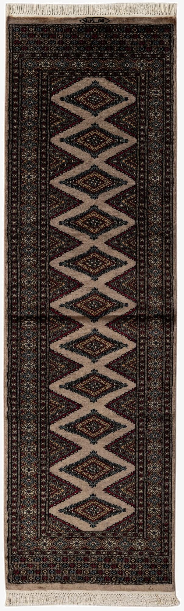  2' 6 x 8' 6  Hand Knotted Bokhara Oriental Wool Runner Rug