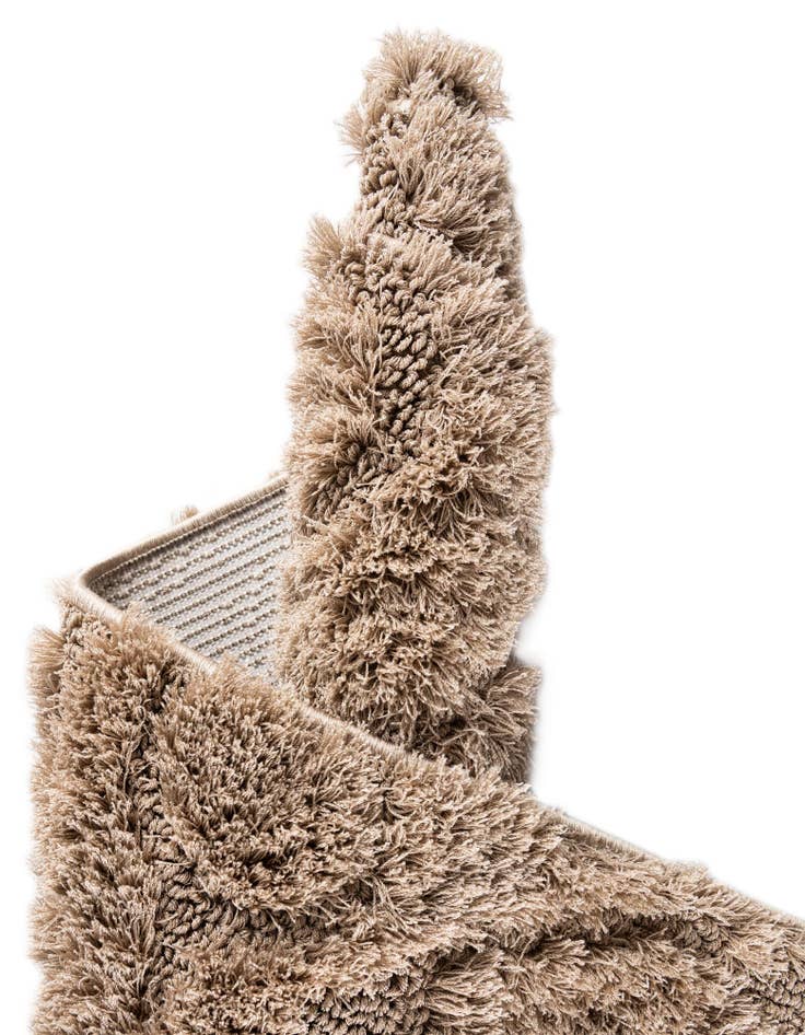 Detail image of  2' x 6' 7 Botanical Shag Runner Rug