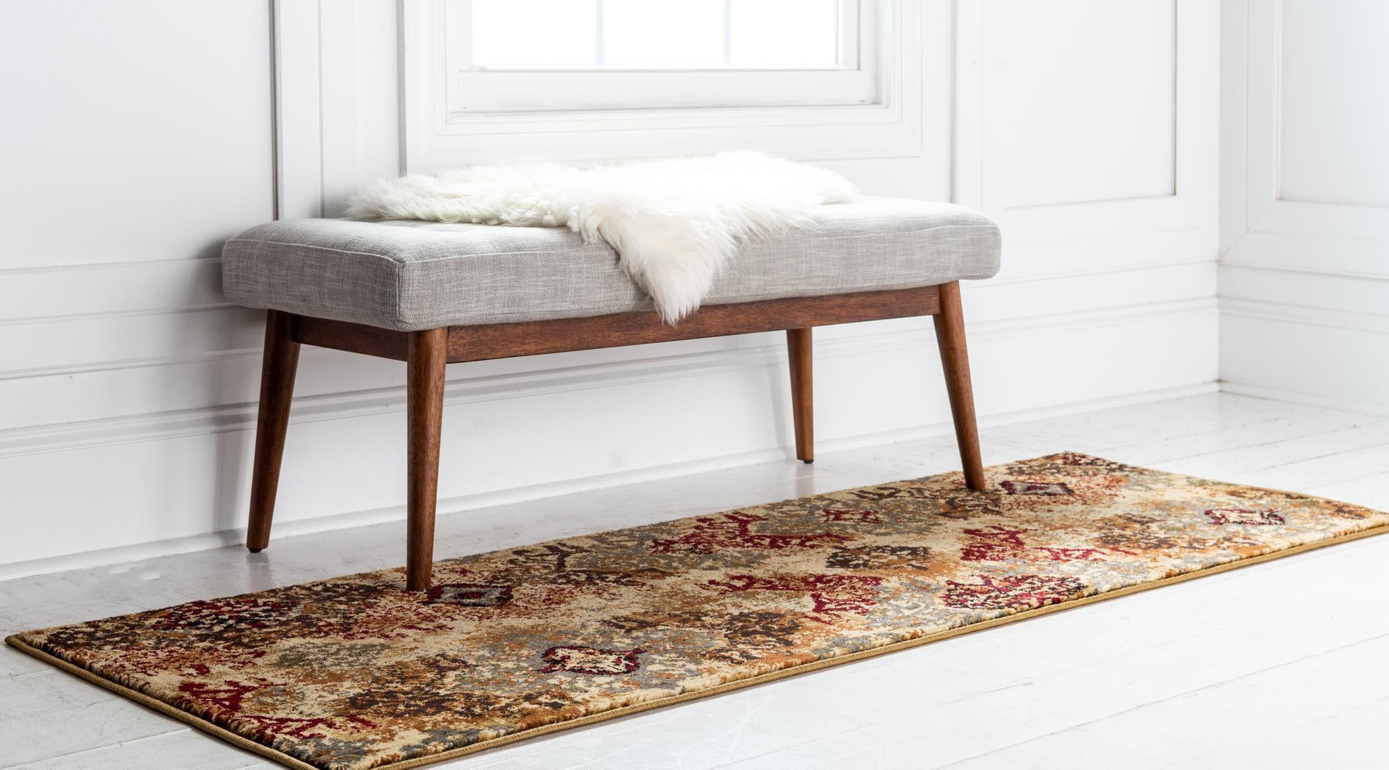 Beige 2' 7 x 12' Cafe Runner Rug | Rugs.com