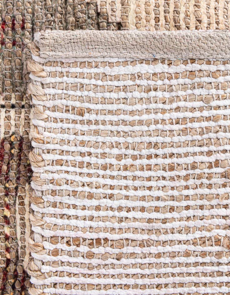 Detail image of  2' 2 x 8' Chenille Jute Runner Rug