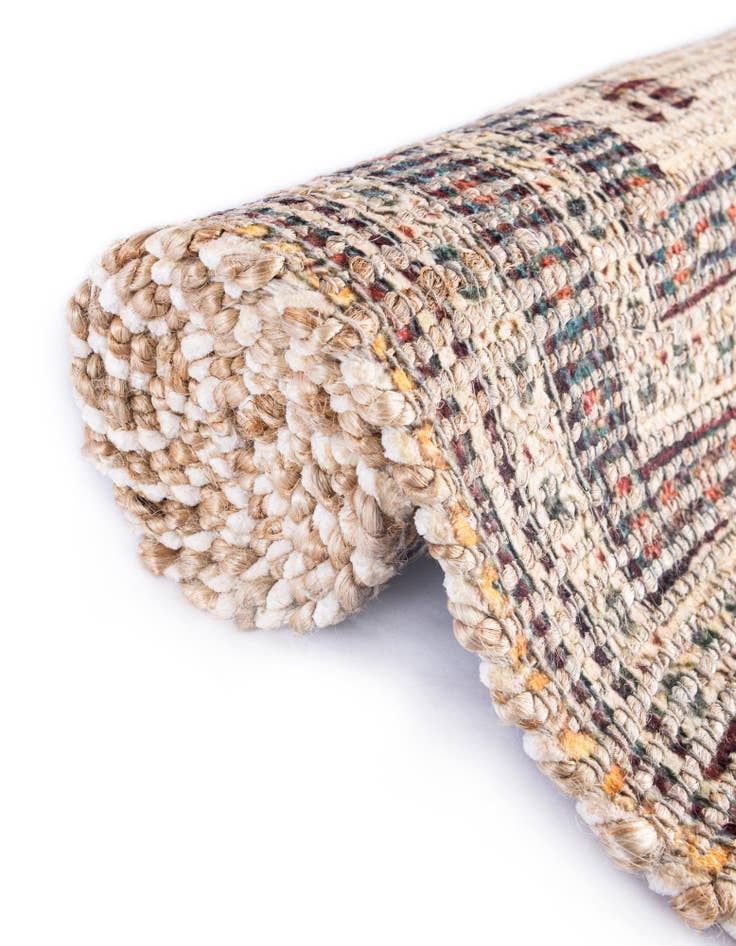 Detail image of  2' 2 x 8' Chenille Jute Runner Rug