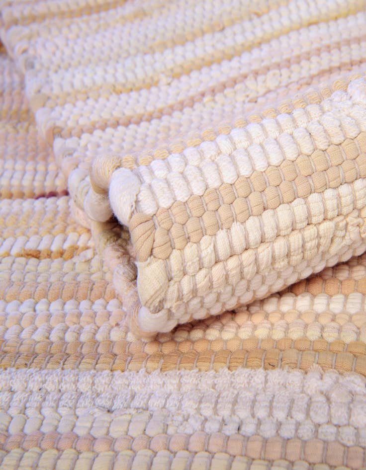 Detail image of  2' x 6'  Hand Woven Chindi Cotton Runner Rug