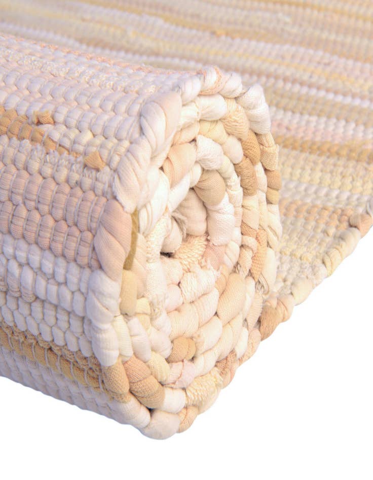 Detail image of  2' x 6'  Hand Woven Chindi Cotton Runner Rug