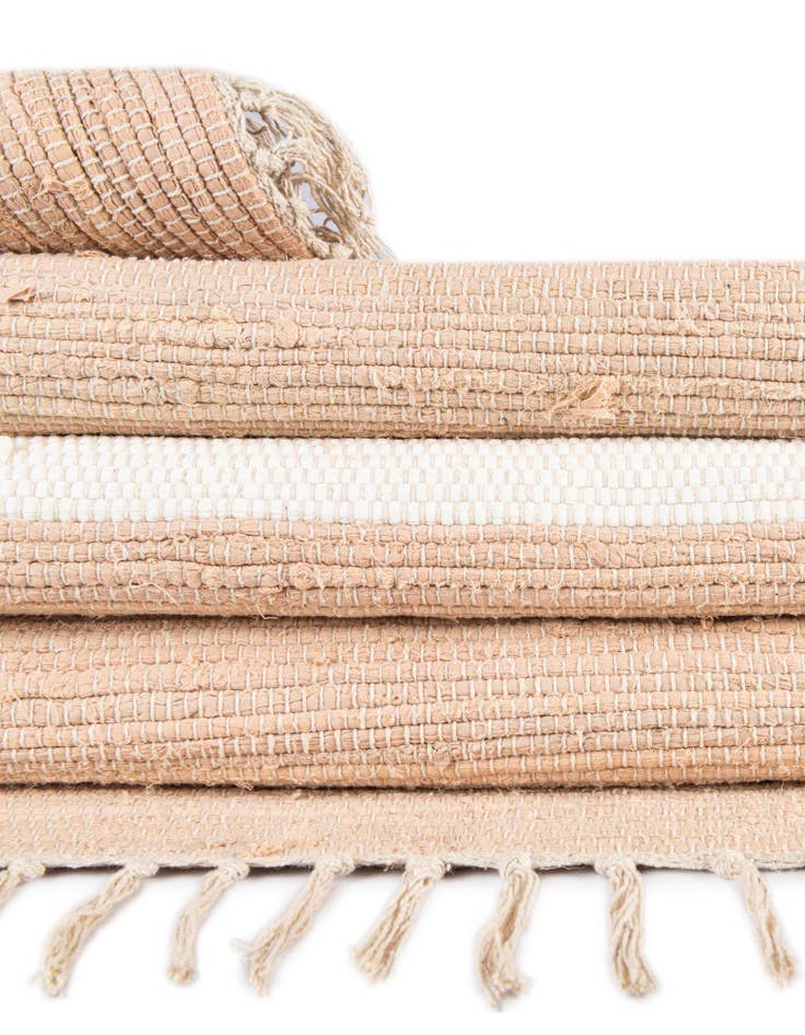 Detail image of  2' 2 x 12'  Hand Woven Chindi Rag Runner Rug