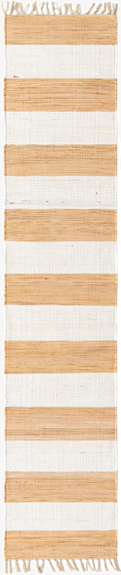  2' 2 x 10'  Hand Woven Chindi Rag Runner Rug