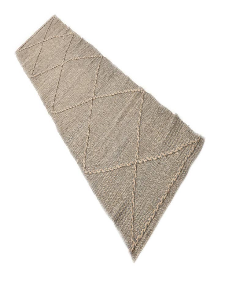 Detail image of  2' 6 x 10'  Hand Knotted Darya Wool Runner Rug