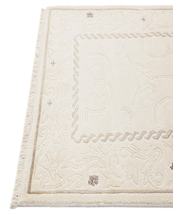 Detail image of  2' 8 x 10'  Hand Knotted Darya Wool Runner Rug