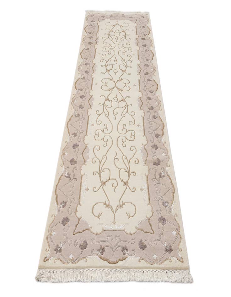 Detail image of  2' 11 x 9' 9  Hand Knotted Darya Wool Runner Rug