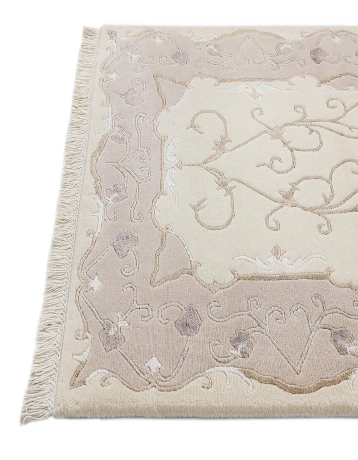 Detail image of  2' 11 x 9' 9  Hand Knotted Darya Wool Runner Rug