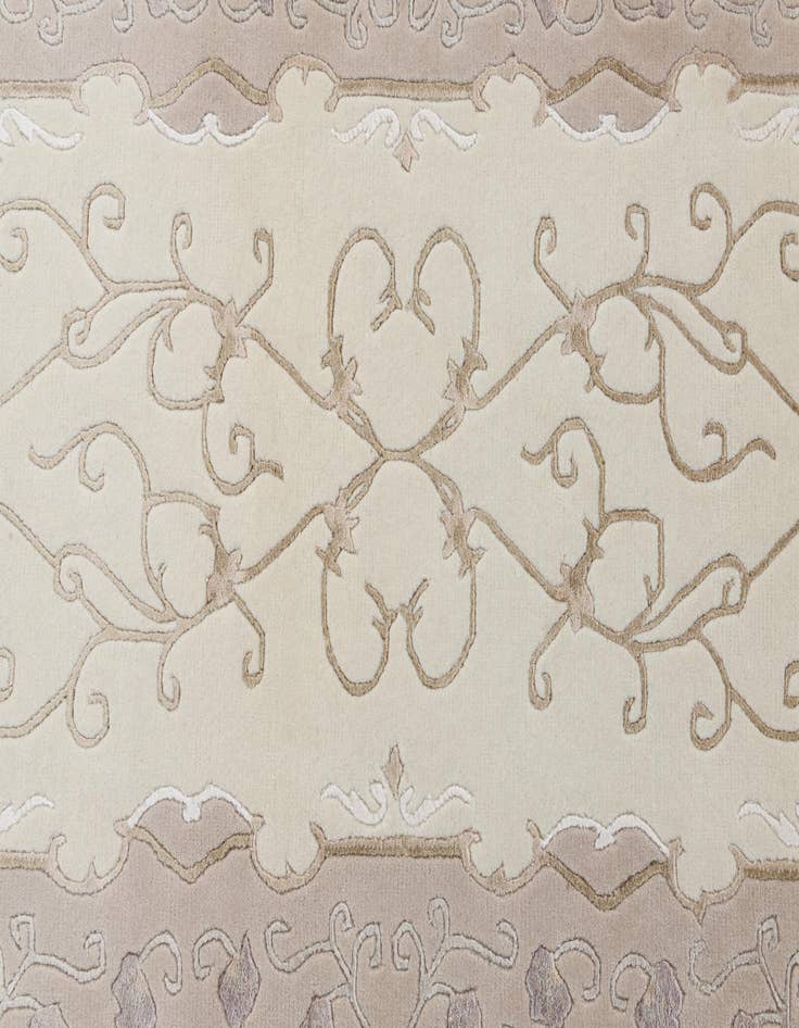 Detail image of  2' 11 x 9' 9  Hand Knotted Darya Wool Runner Rug