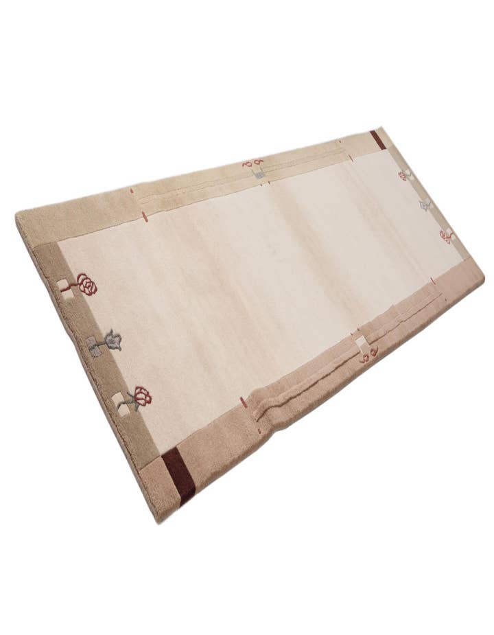 Detail image of  2' 9 x 9' 11  Hand Knotted Darya Wool Runner Rug