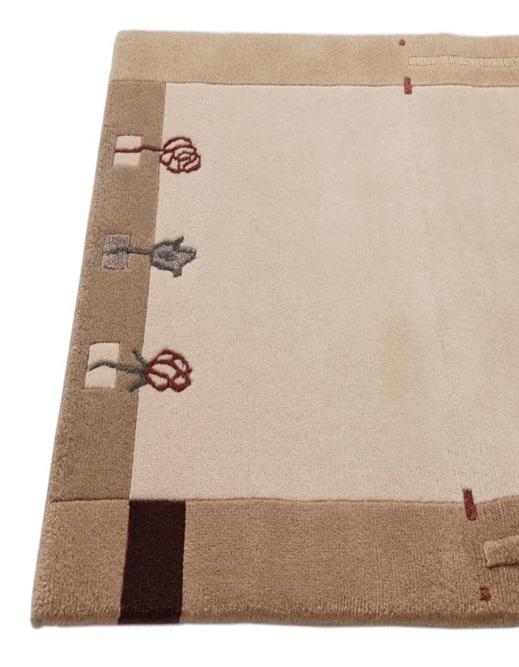 Detail image of  2' 9 x 9' 11  Hand Knotted Darya Wool Runner Rug