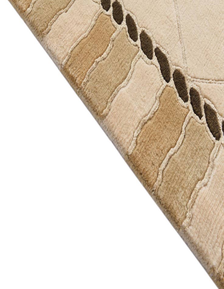 Detail image of  3' 3 x 13'  Hand Knotted Darya Wool Runner Rug