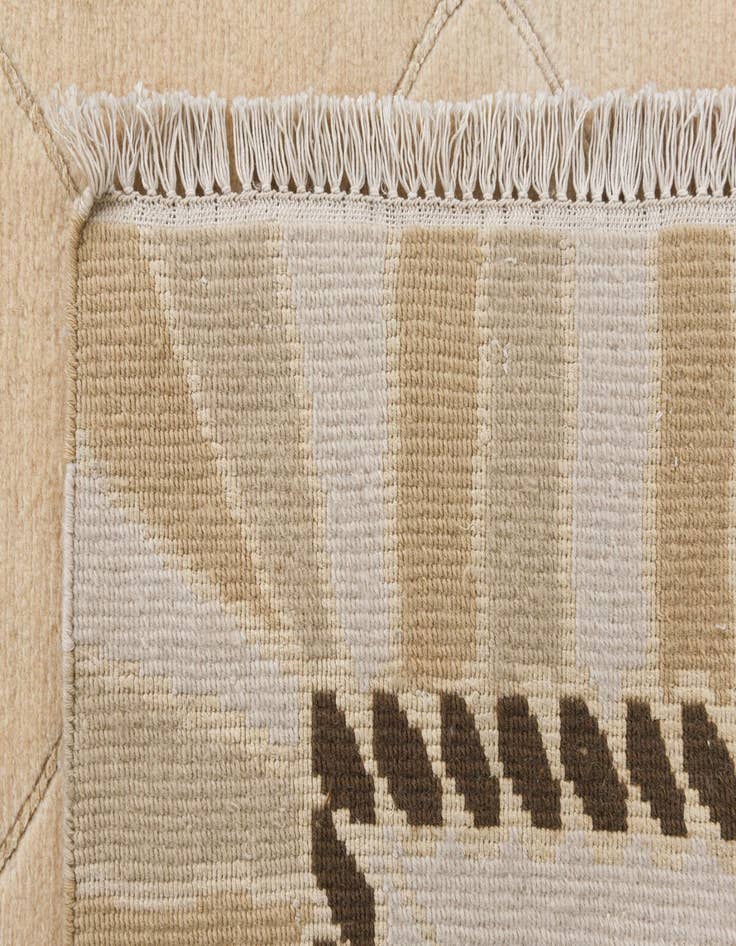 Detail image of  3' 3 x 13'  Hand Knotted Darya Wool Runner Rug