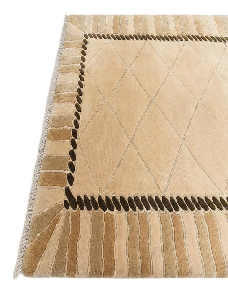 Detail image of  3' 5 x 13' 9  Hand Knotted Darya Wool Runner Rug