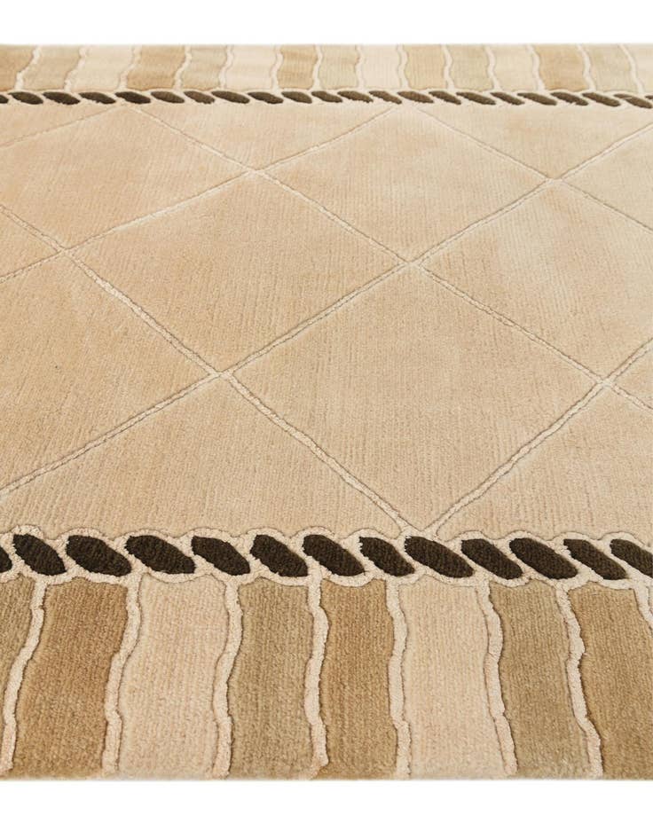 Detail image of  3' 5 x 13' 9  Hand Knotted Darya Wool Runner Rug