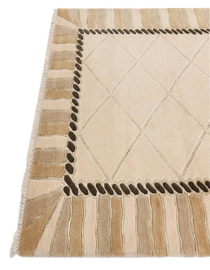 Detail image of  3' 4 x 13' 8  Hand Knotted Darya Wool Runner Rug