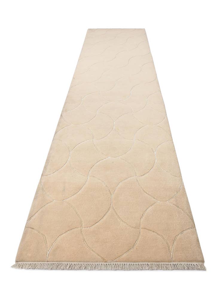 Detail image of  3' 6 x 13' 7  Hand Knotted Darya Wool Runner Rug