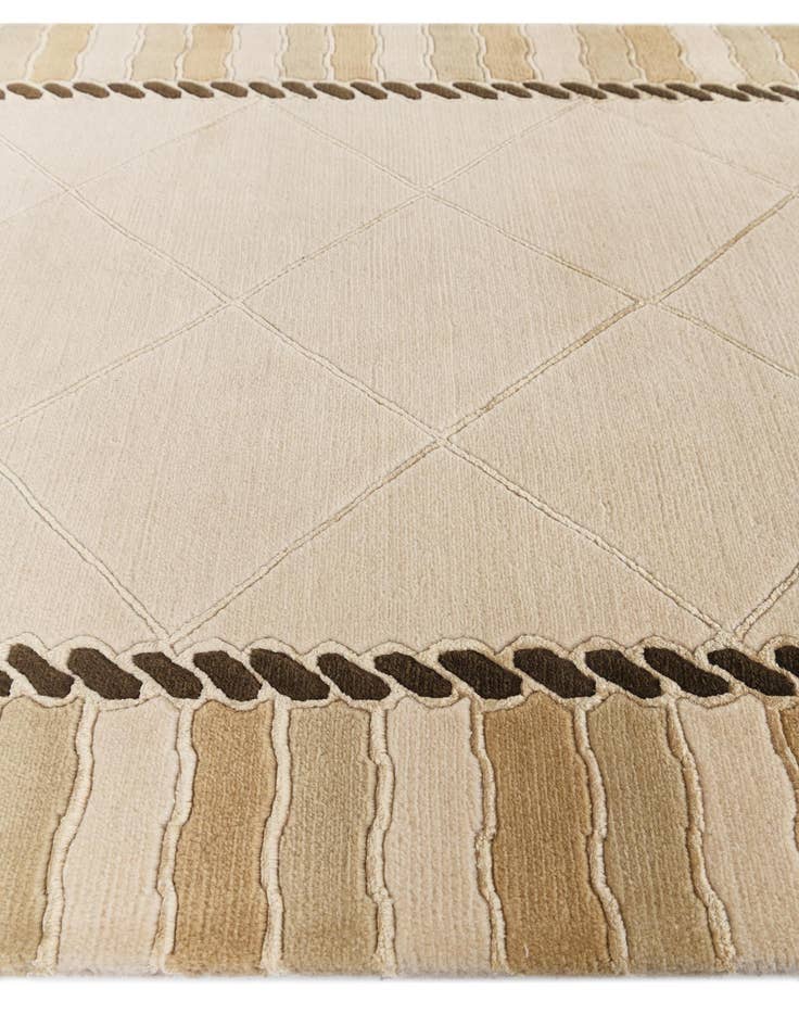 Detail image of  3' 5 x 16' 1  Hand Knotted Darya Wool Runner Rug