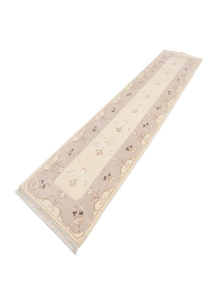 Detail image of  3' 1 x 13'  Hand Knotted Darya Wool Runner Rug