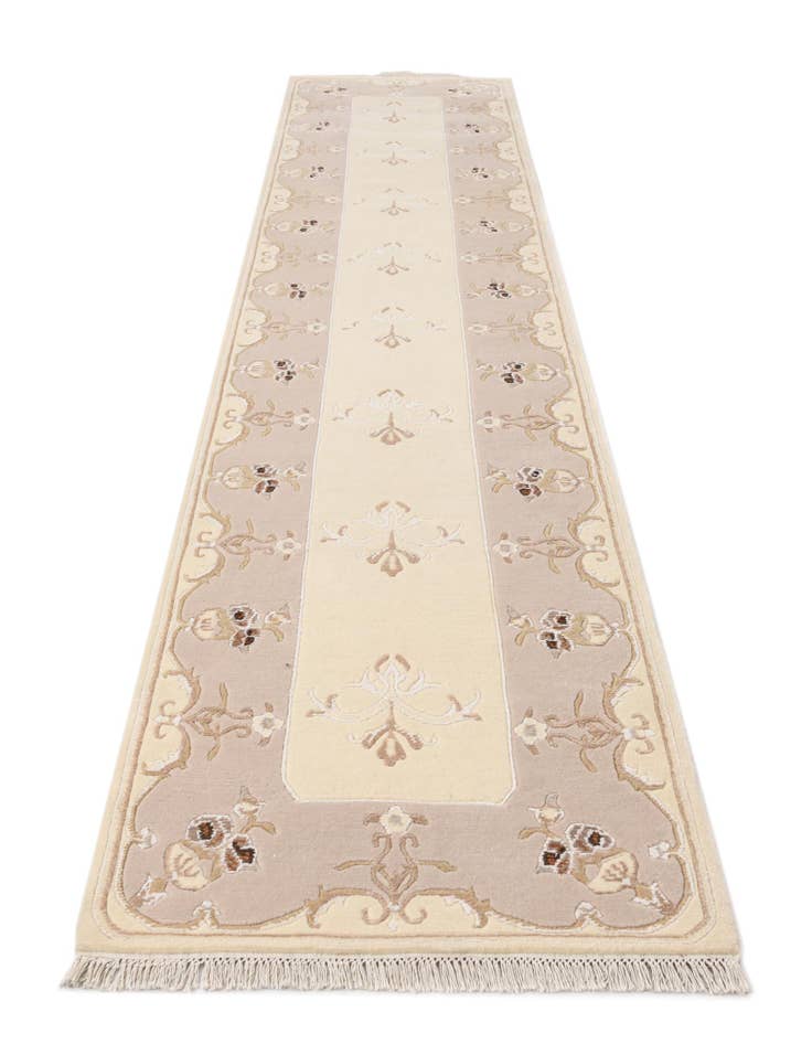 Detail image of  3' 1 x 13'  Hand Knotted Darya Wool Runner Rug