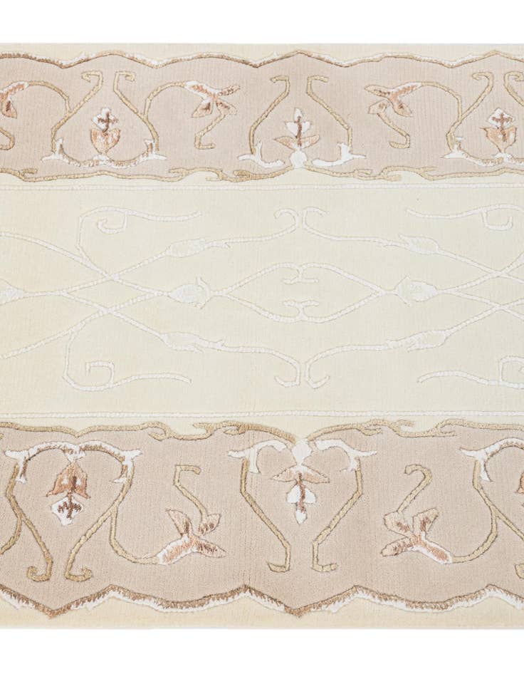 Detail image of  2' 8 x 6' 7  Hand Knotted Darya Wool Runner Rug