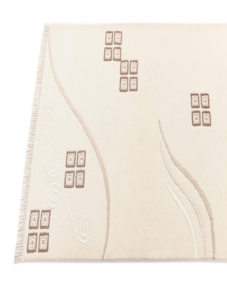 Detail image of  2' 7 x 9' 6  Hand Knotted Darya Wool Runner Rug