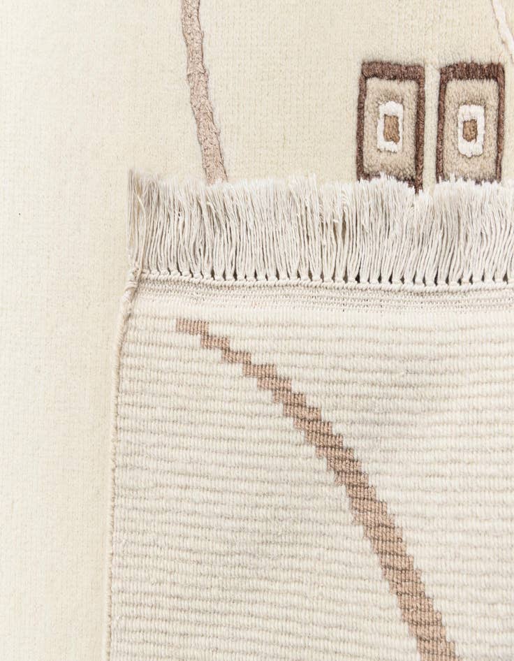 Detail image of  2' 7 x 9' 6  Hand Knotted Darya Wool Runner Rug