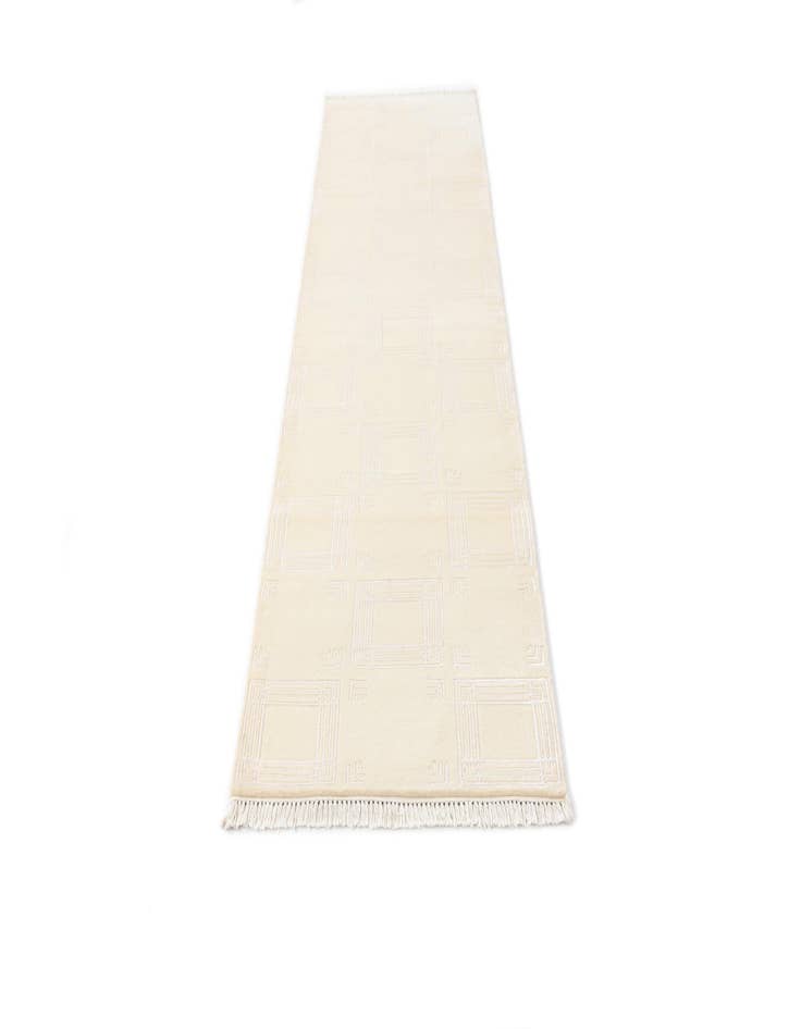 Detail image of  2' 8 x 9' 9  Hand Knotted Darya Wool Runner Rug