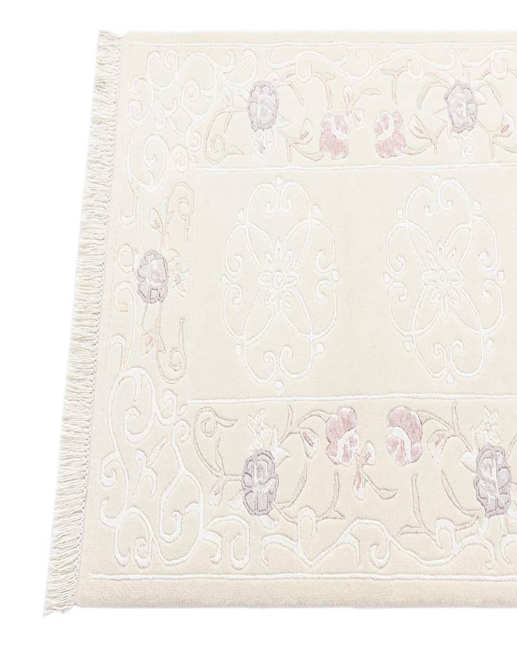 Detail image of  2' 10 x 9' 11  Hand Knotted Darya Wool Runner Rug