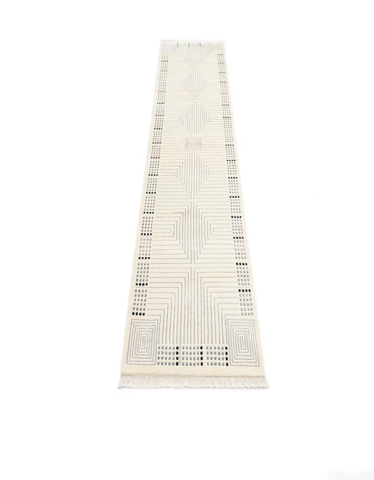 Detail image of  2' 7 x 10'  Hand Knotted Darya Wool Runner Rug