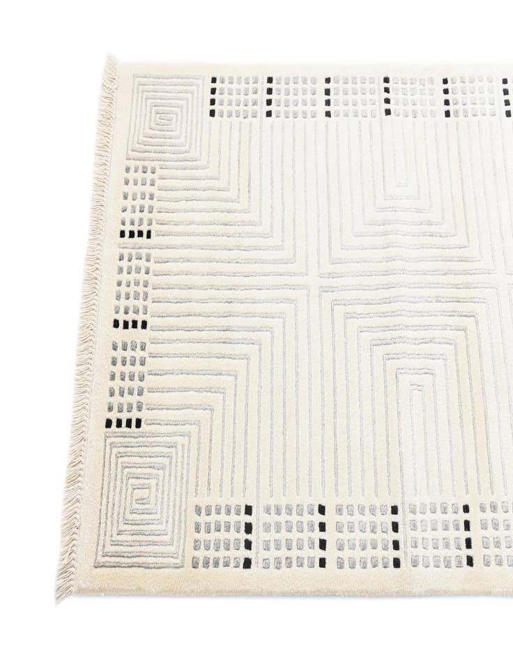 Detail image of  2' 7 x 10'  Hand Knotted Darya Wool Runner Rug
