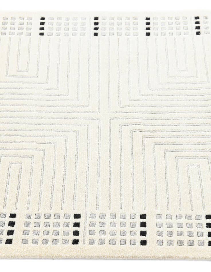 Detail image of  2' 7 x 10'  Hand Knotted Darya Wool Runner Rug