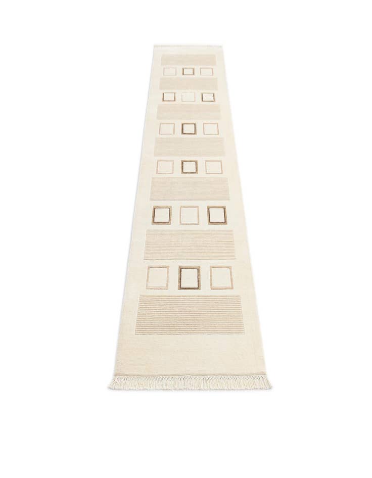 Detail image of  2' 9 x 9' 9  Hand Knotted Darya Wool Runner Rug