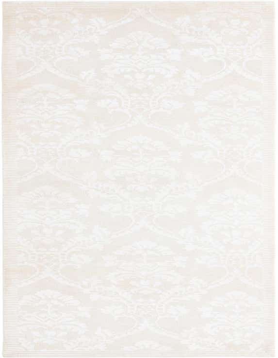 A 10 ft Darya runner rug in shades of brown and ivory, featuring a subtle modern oriental pattern.