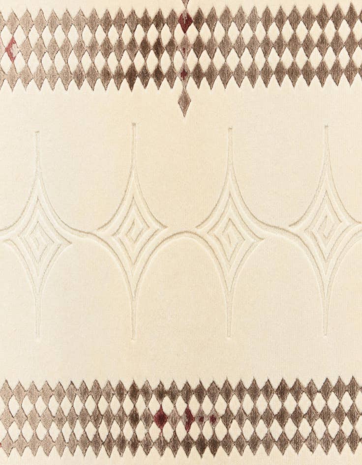 Detail image of  2' 8 x 9' 9  Hand Knotted Darya Wool Runner Rug