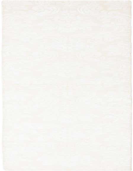 A 13 ft Darya runner rug in shades of ivory and cream, featuring a subtle modern Persian pattern, ideal for a hallway.