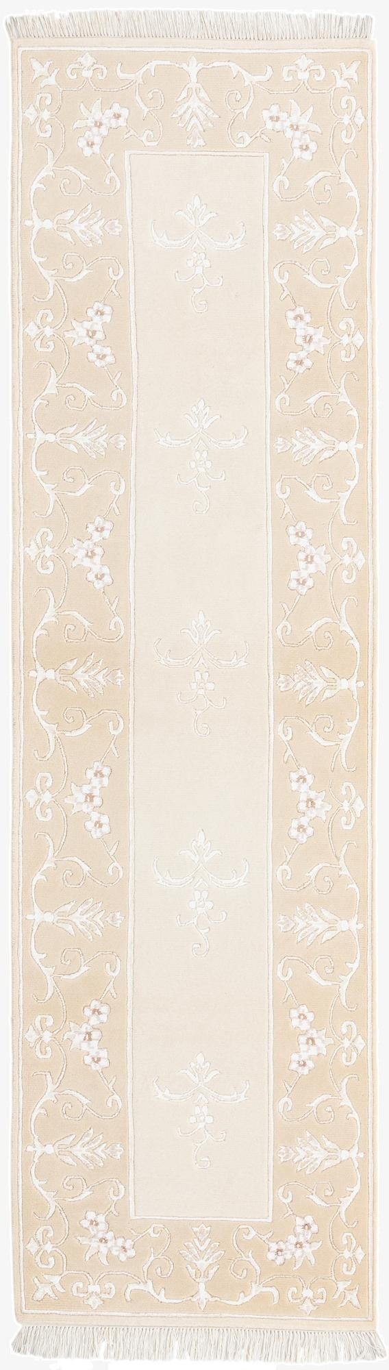  2' 8 x 9' 9  Hand Knotted Darya Wool Runner Rug