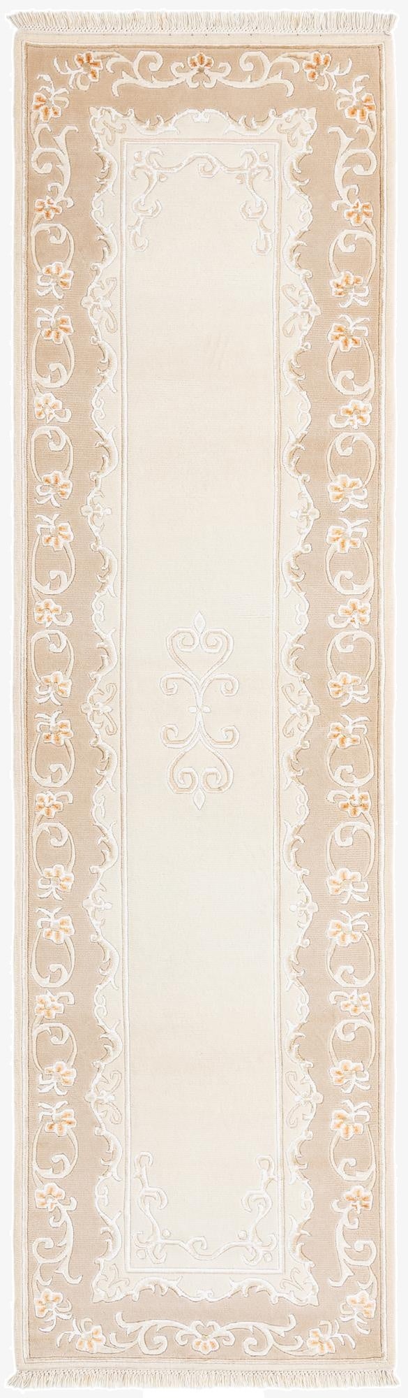  2' 9 x 9' 9  Hand Knotted Darya Wool Runner Rug