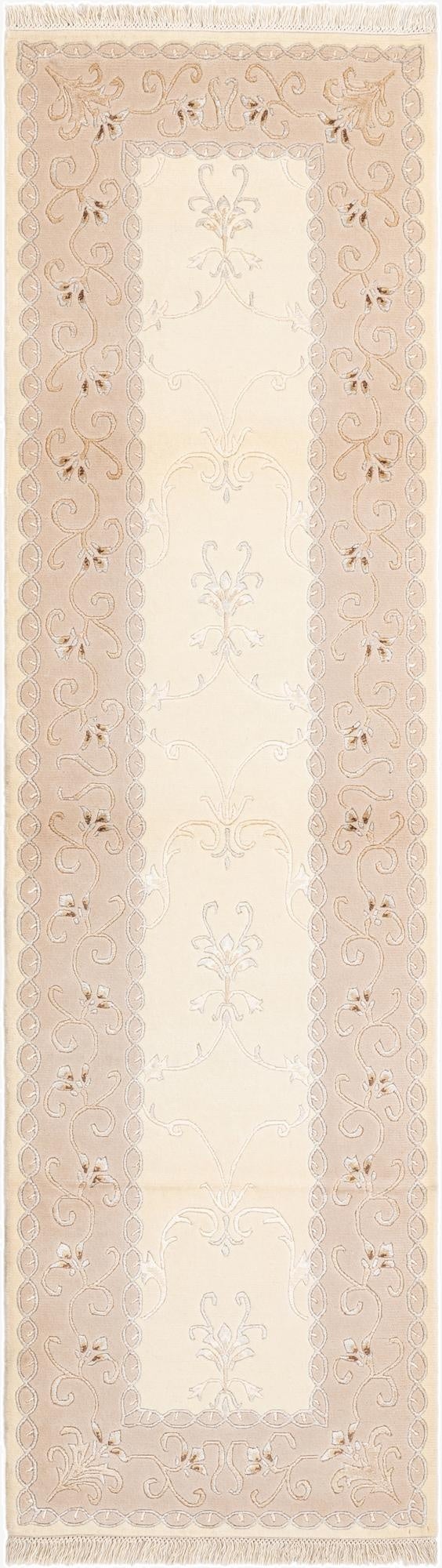  2' 10 x 9' 11  Hand Knotted Darya Wool Runner Rug