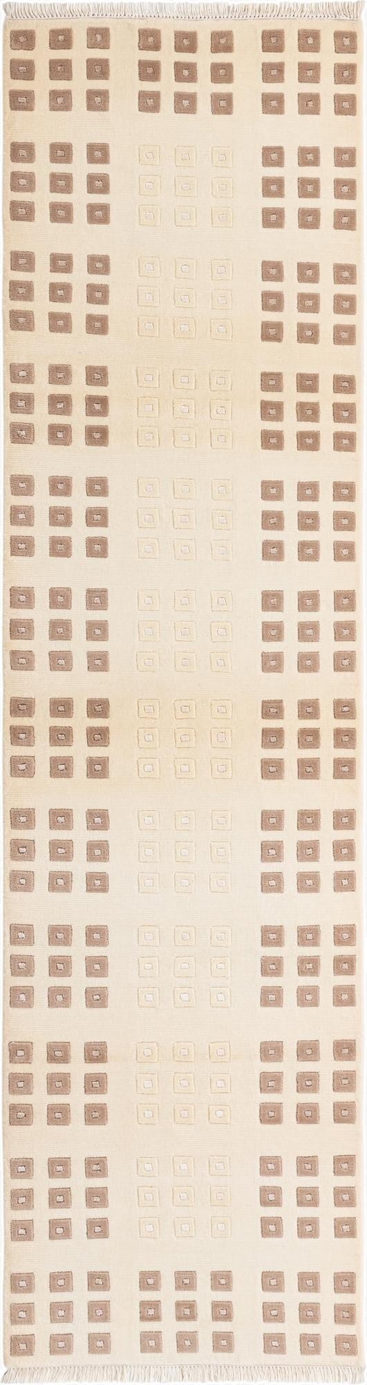  2' 7 x 9' 9  Hand Knotted Darya Wool Runner Rug