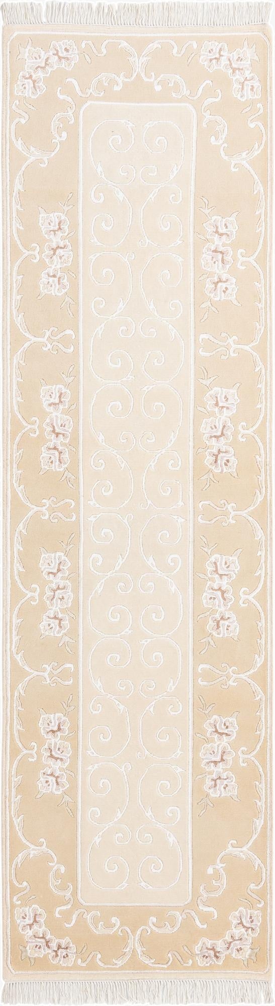  2' 8 x 9' 8  Hand Knotted Darya Wool Runner Rug