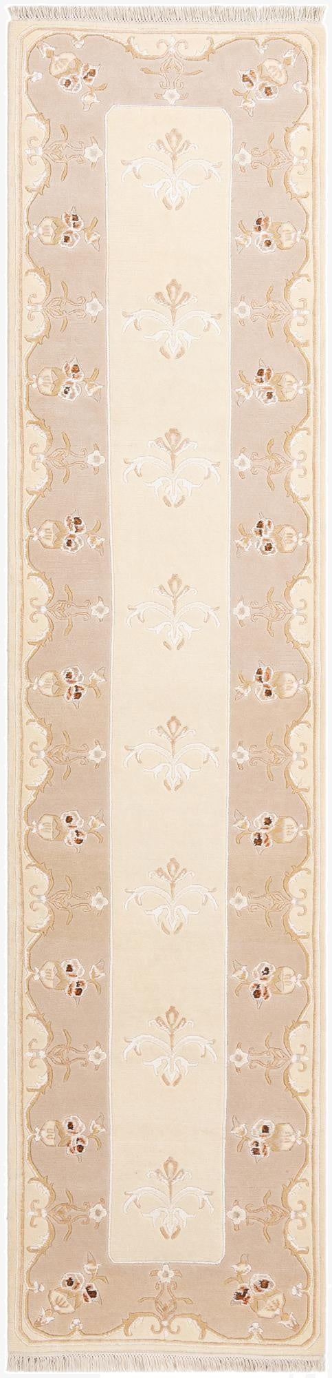  3' 1 x 13'  Hand Knotted Darya Wool Runner Rug