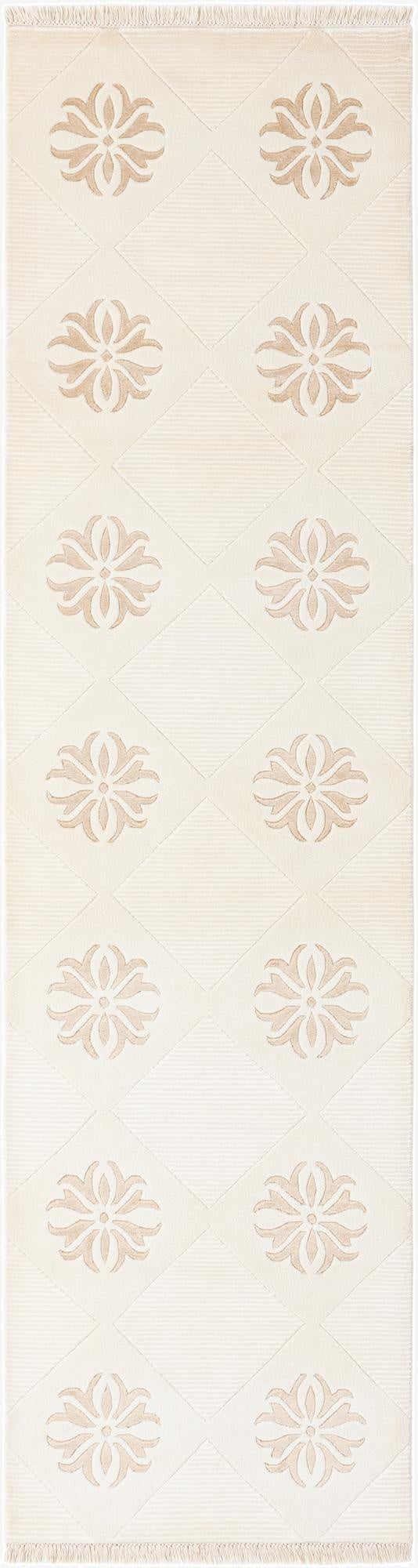  2' 7 x 9' 8  Hand Knotted Darya Wool Runner Rug