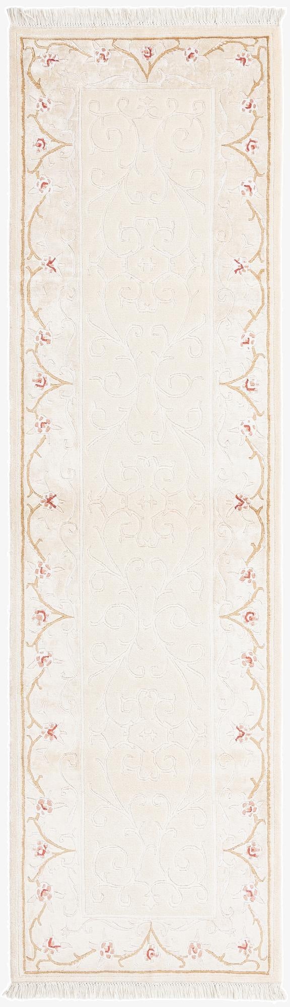  2' 8 x 9' 10  Hand Knotted Darya Wool Runner Rug